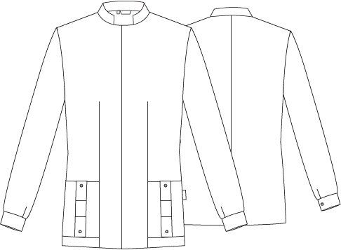 Gary's Abel blouse médicale homme blanche twill XS