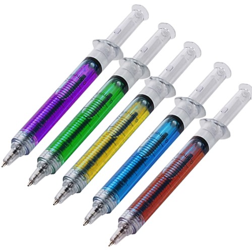 Enfermania Papeleria Stylo Seringue Bleu Encre Bleue