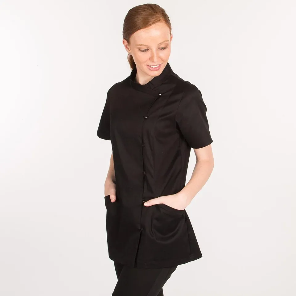 Gary's Lanzarote Blouse Femme Noir Coton Stretch