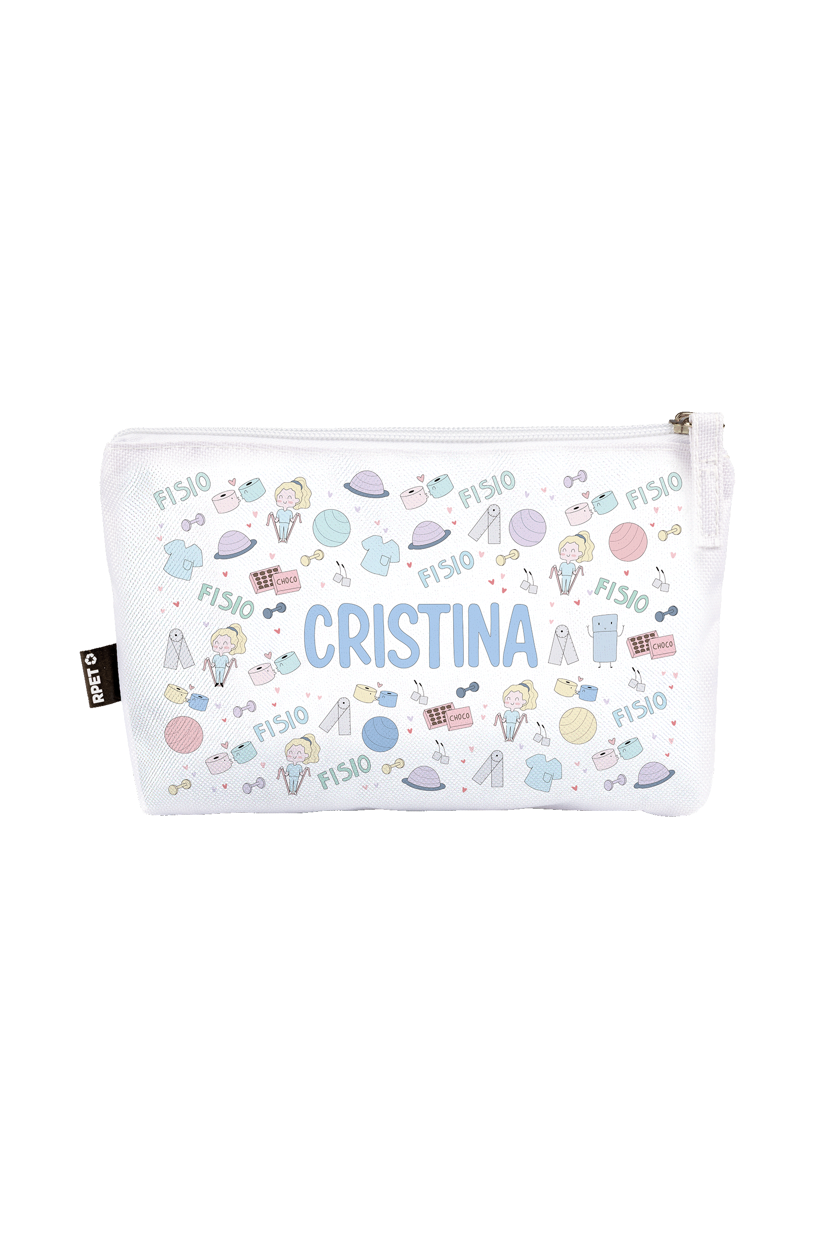 Enfermania Fisio Pastel trousse personnalisable polyester recyclé