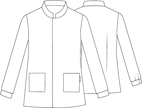 GARY'S Aarón blouse médicale homme blanc microfibre