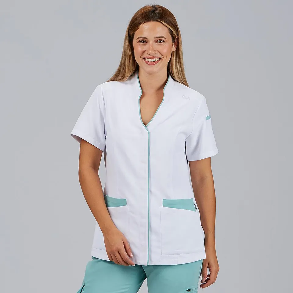 Gary's Ylena Blouse Médicale Femme Manches Courtes Bleu Maya