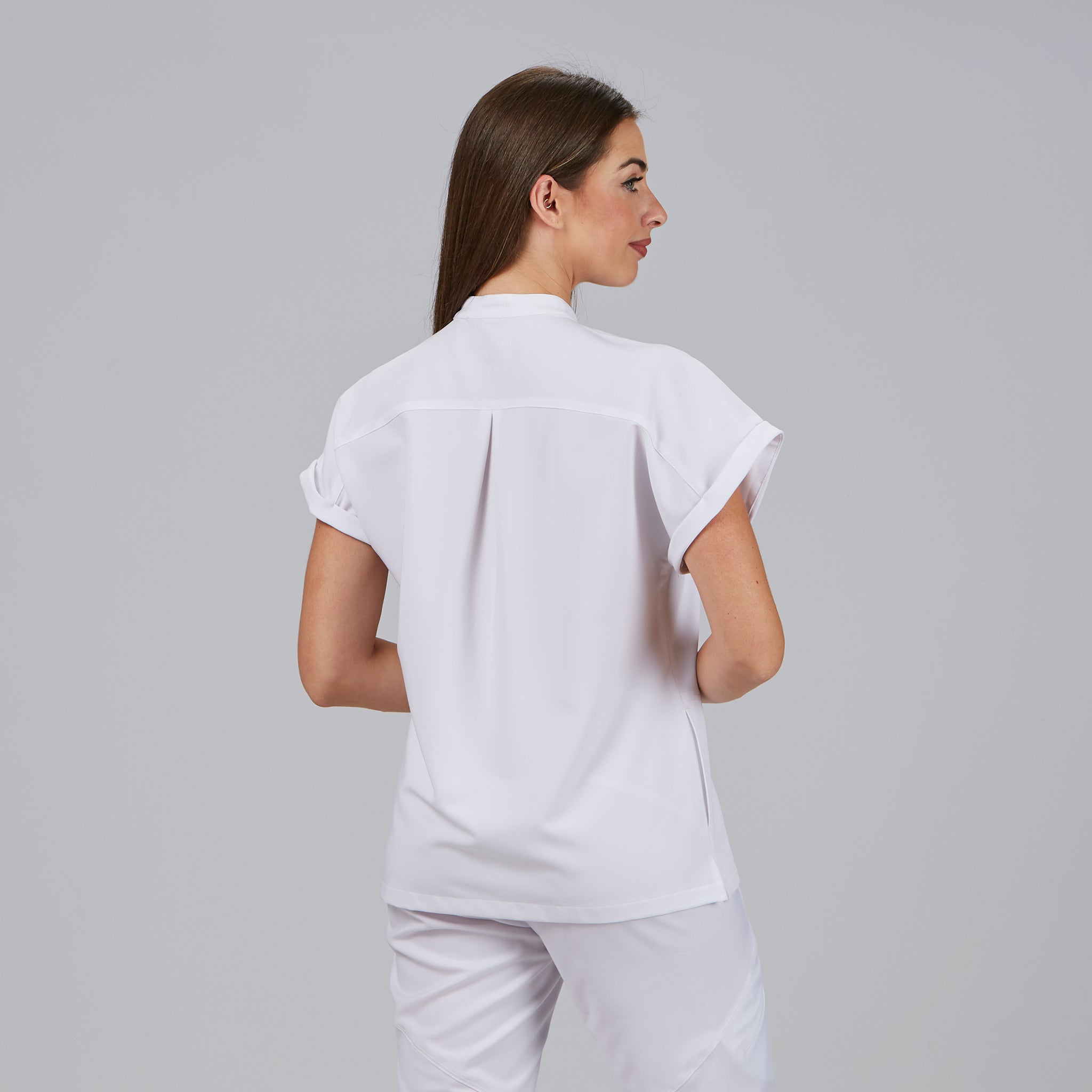 Gary's Debora Blouse Femme Noire Col Mandarin Légère