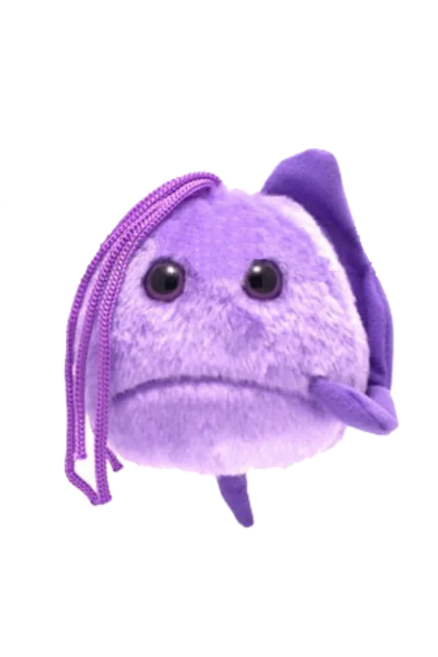 Enfermania Trichomonas Vaginalis peluche microbe géant 13-18 cm
