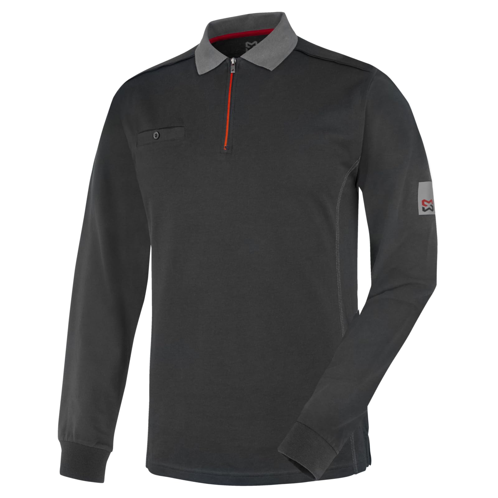 Würth MODYF Stretch X Polo Manches Longues Anthracite XXL
