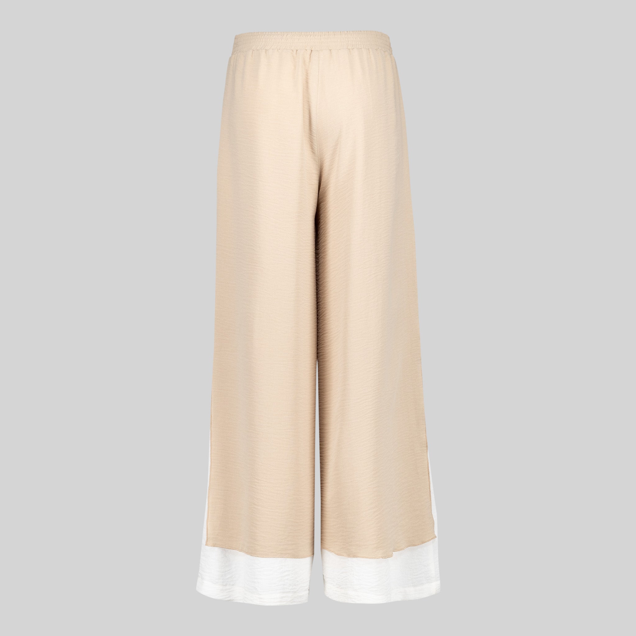 Gary's pantalon femme double gaze beige fentes