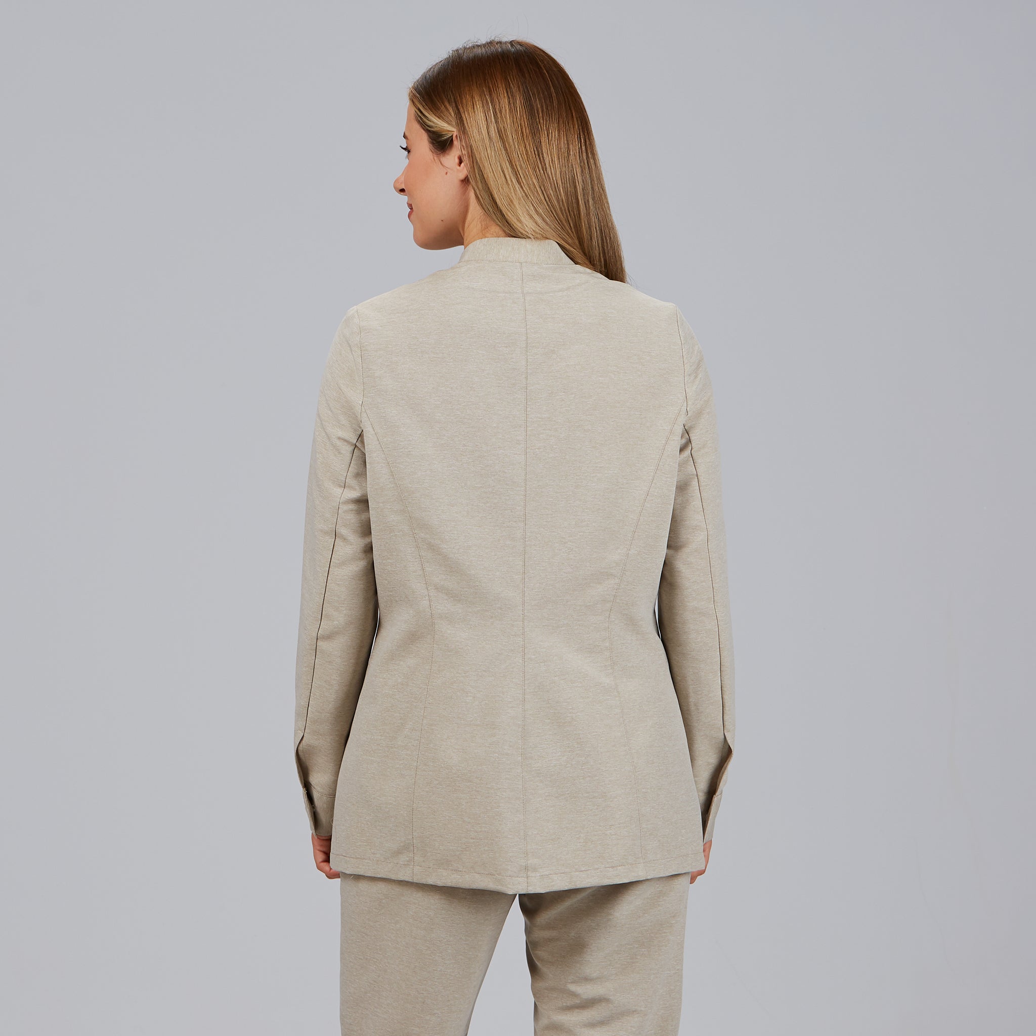 Gary's Blouses Gaia Jasper blouse femme sable manches longues