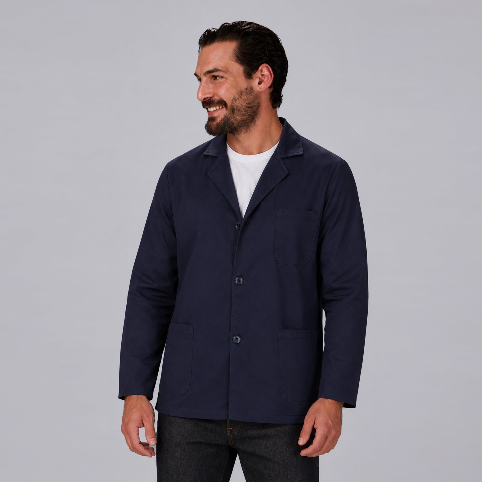 Gary's Sahariana blouse homme blanche manches longues M