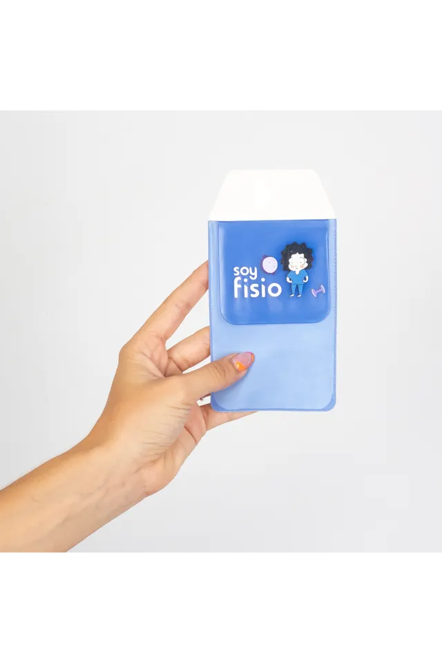 Enfermania protège-poche porte-stylos bleu plastique 15,7 cm