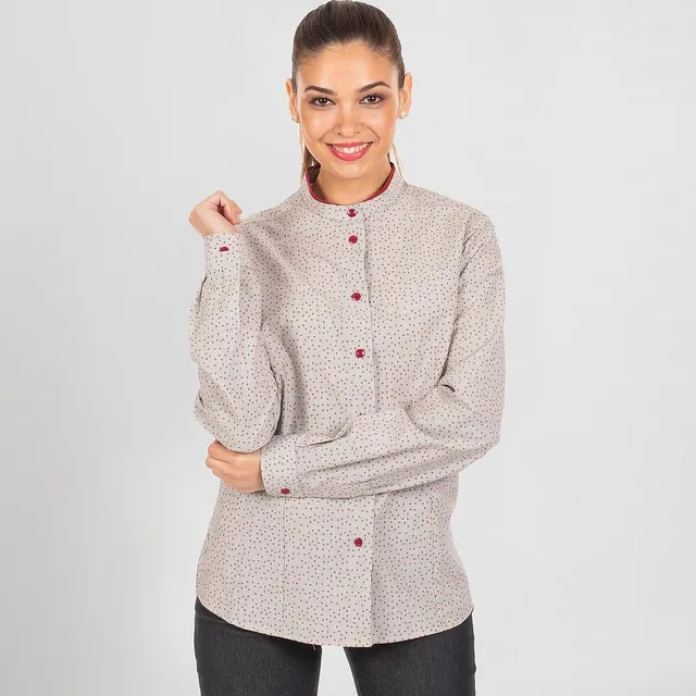 Gary's Shirts Regina chemise femme rayures rouges