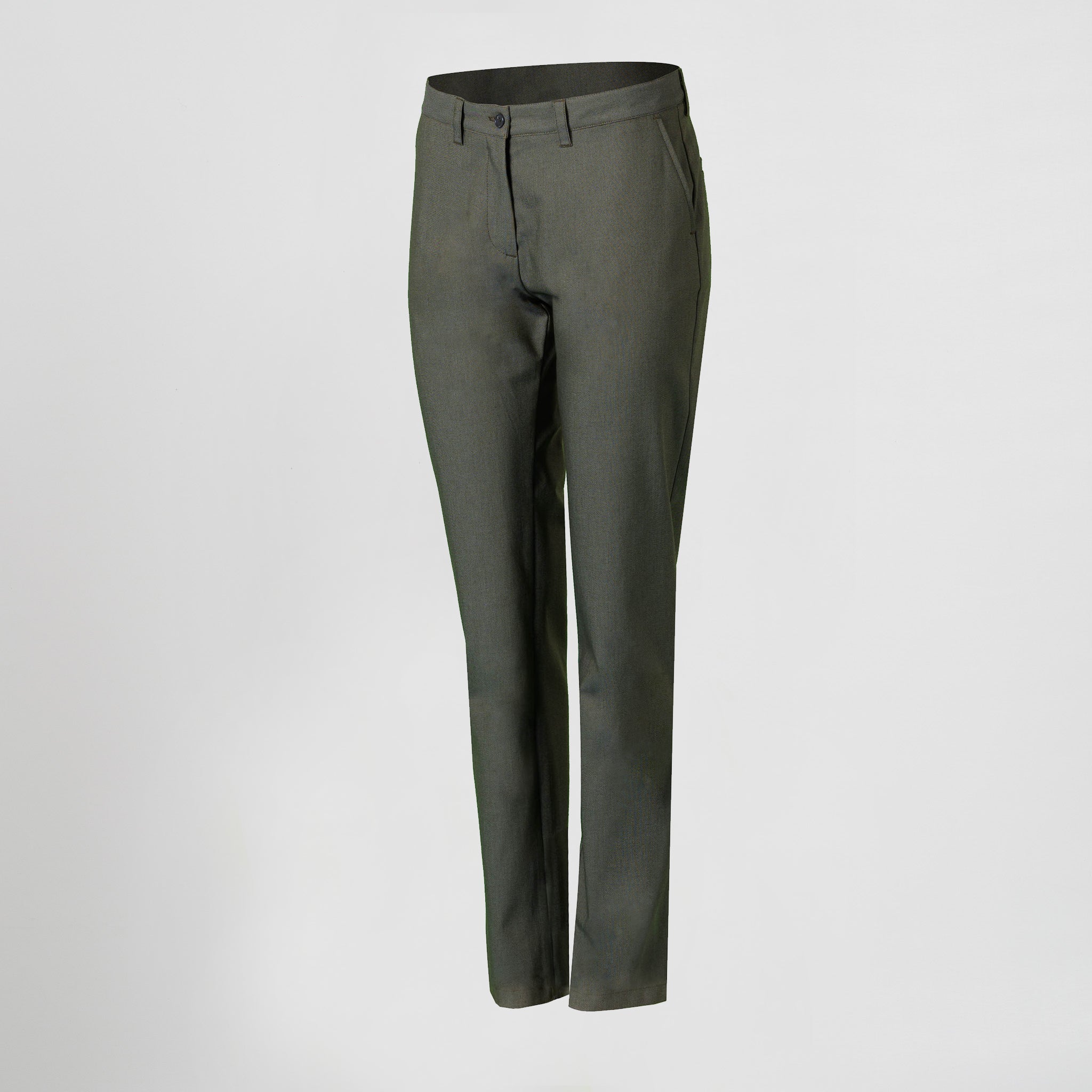 GARY'S Chino Pantalon de travail femme noir coton stretch