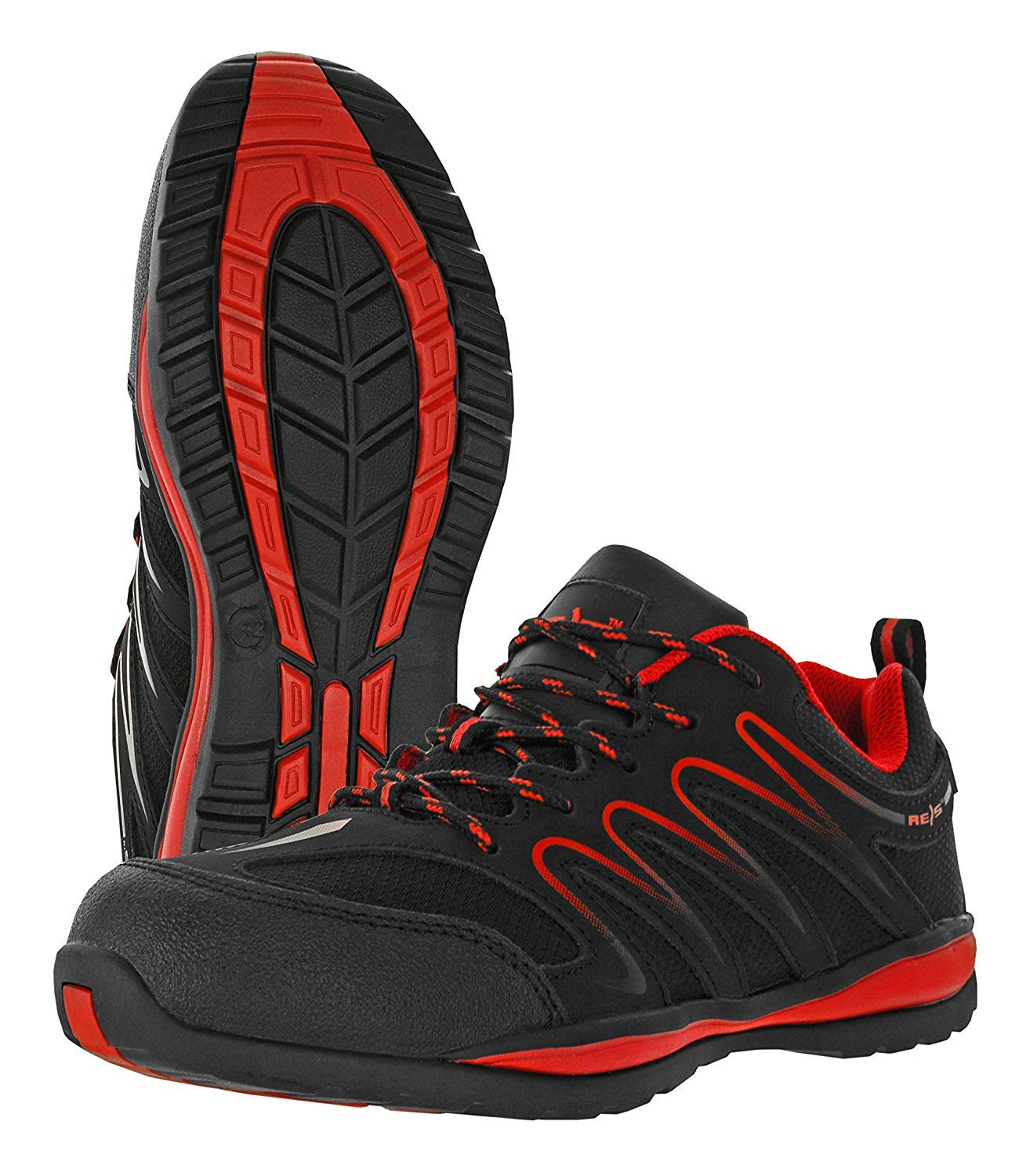 Reis Ecudaor chaussure travail noir rouge 41
