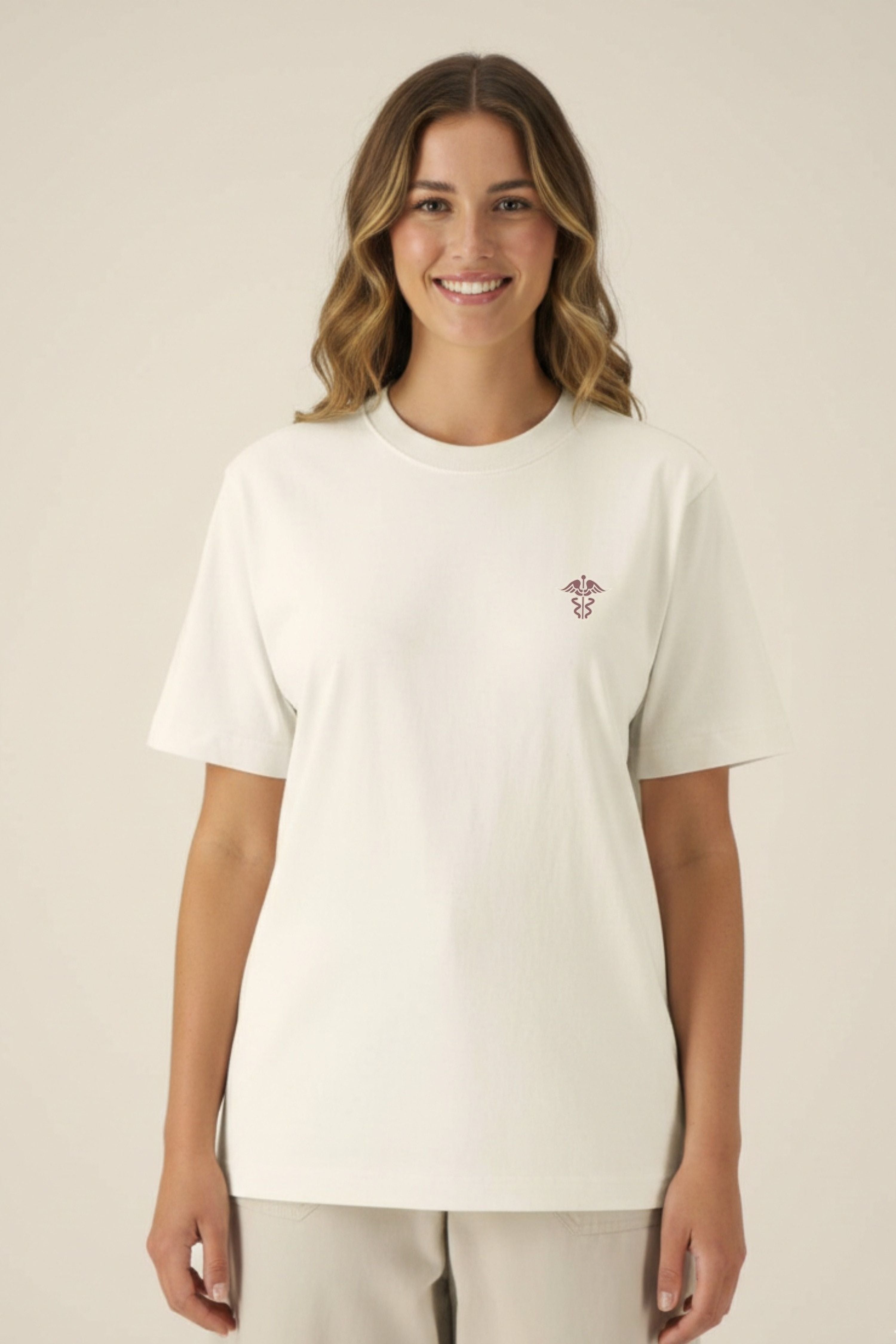 Aelin Slimfit NEW t-shirt médical unisexe noir coton bio