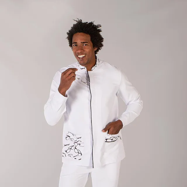 Gary's Ferrán blouse médicale homme noir microfibre