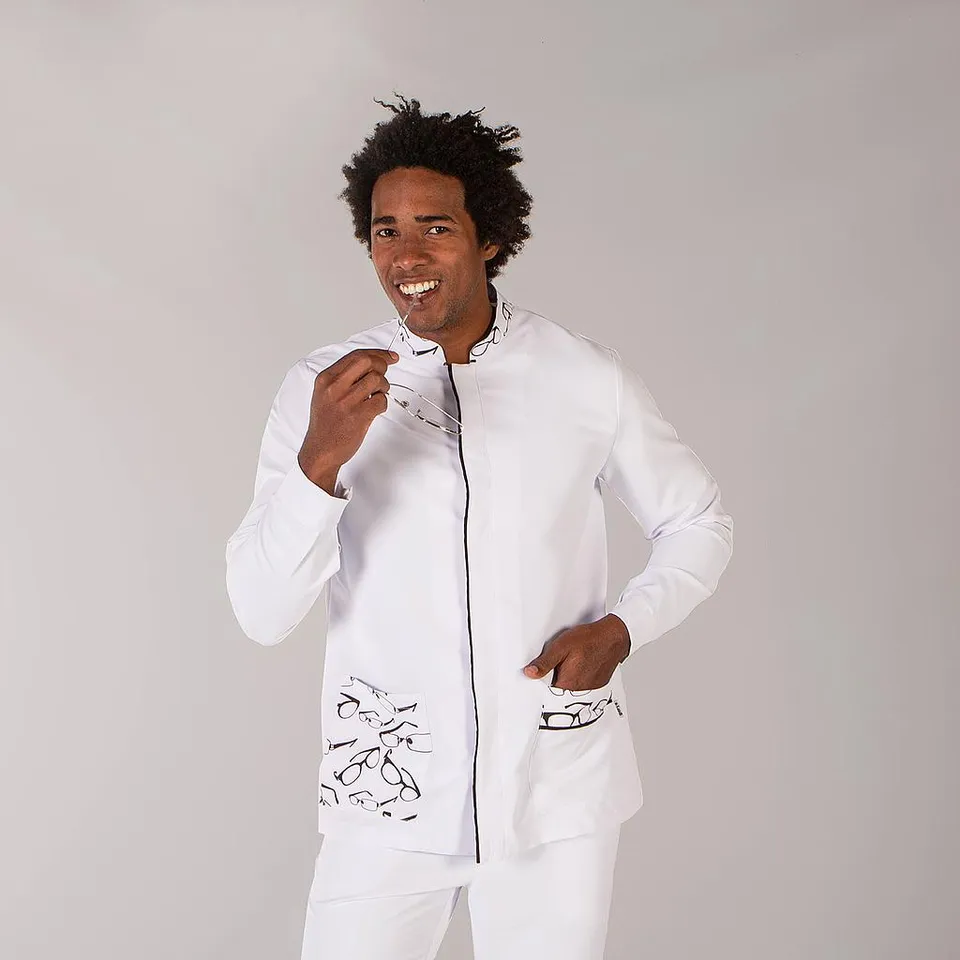 Gary's Ferrán blouse médicale homme noir microfibre