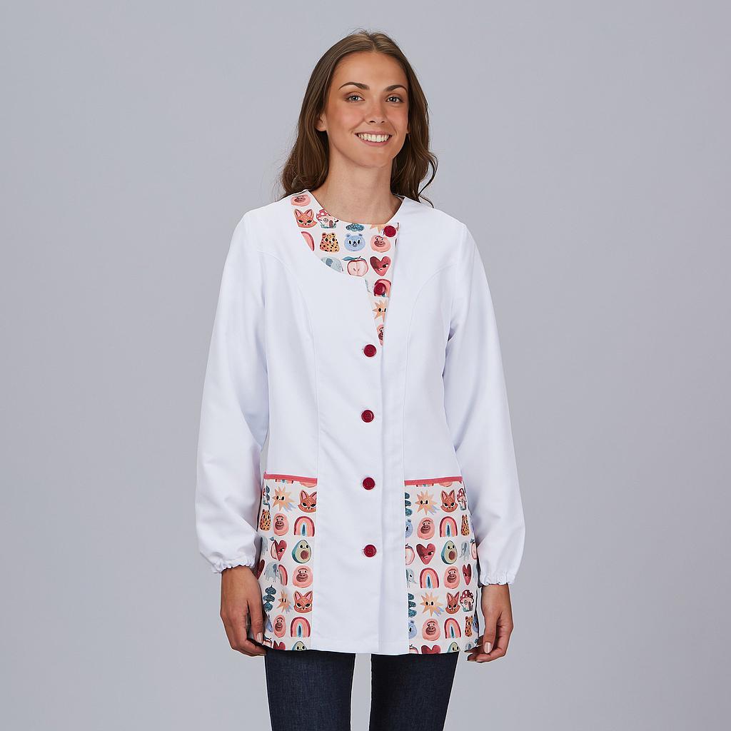 Gary's Animales blouse médicale blanc imprimé animaux