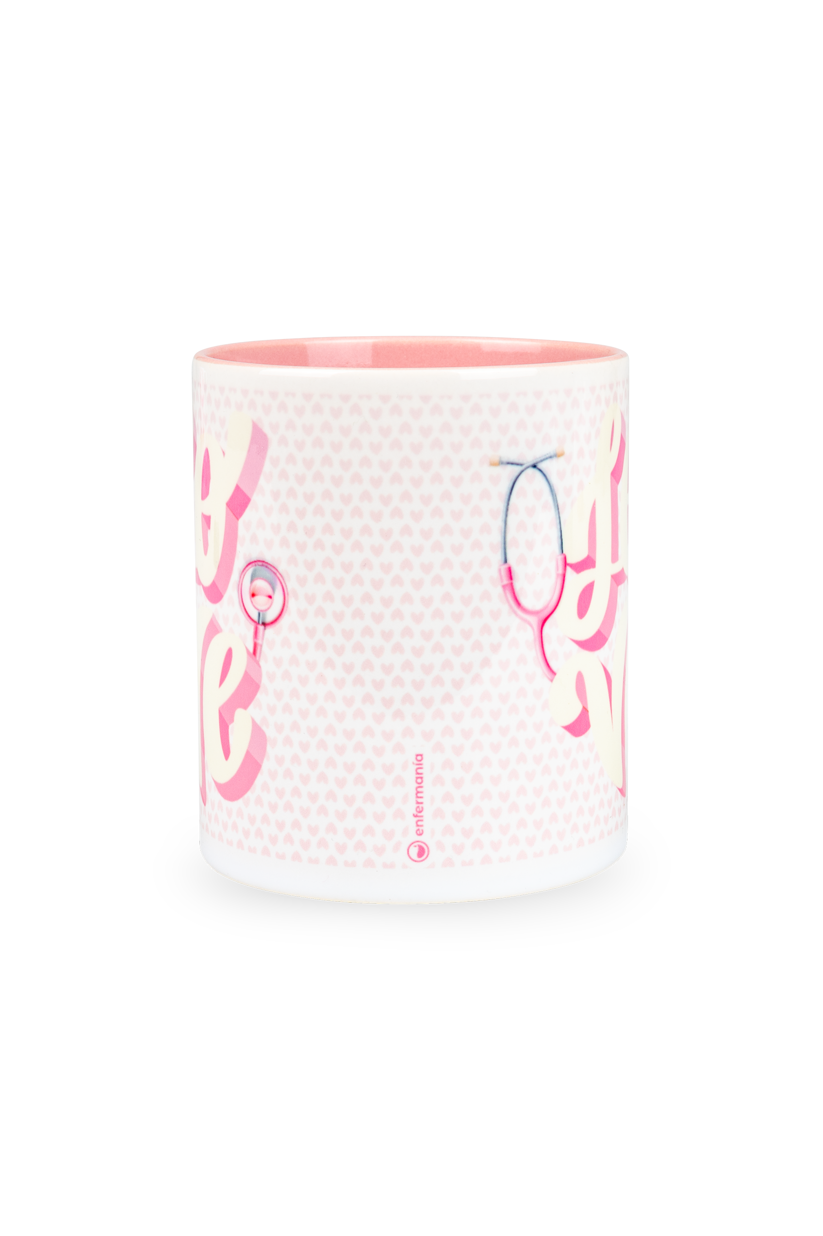 Enfermania Love tasse céramique rose 350 ml