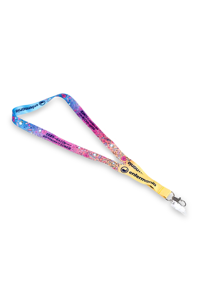 Enfermania Accesorios lanyard tour de cou Colorful badge soignant