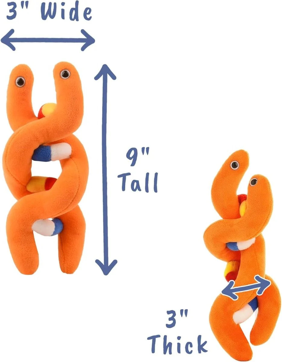 Enfermania ADN peluche microbe géant 26 cm polyester