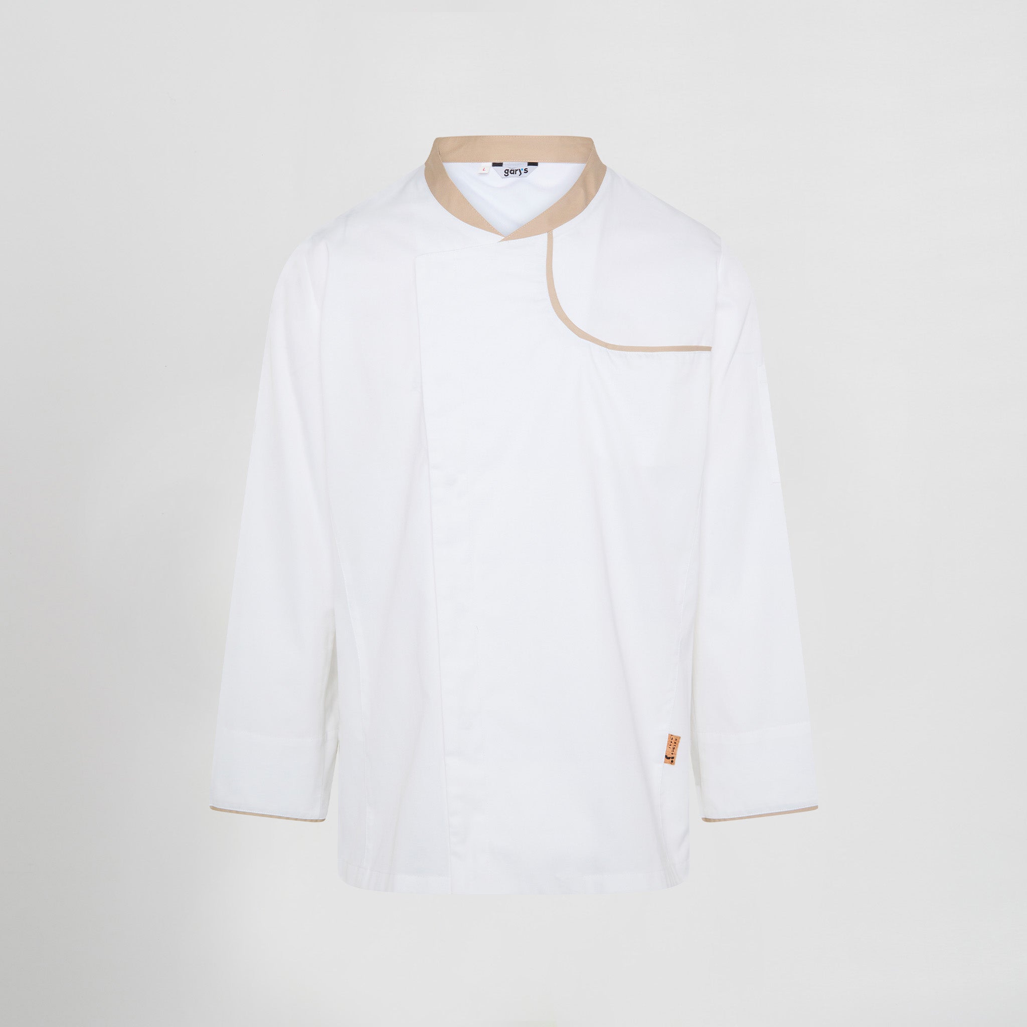 Gary's Otero veste cuisine homme gris perla coton bio