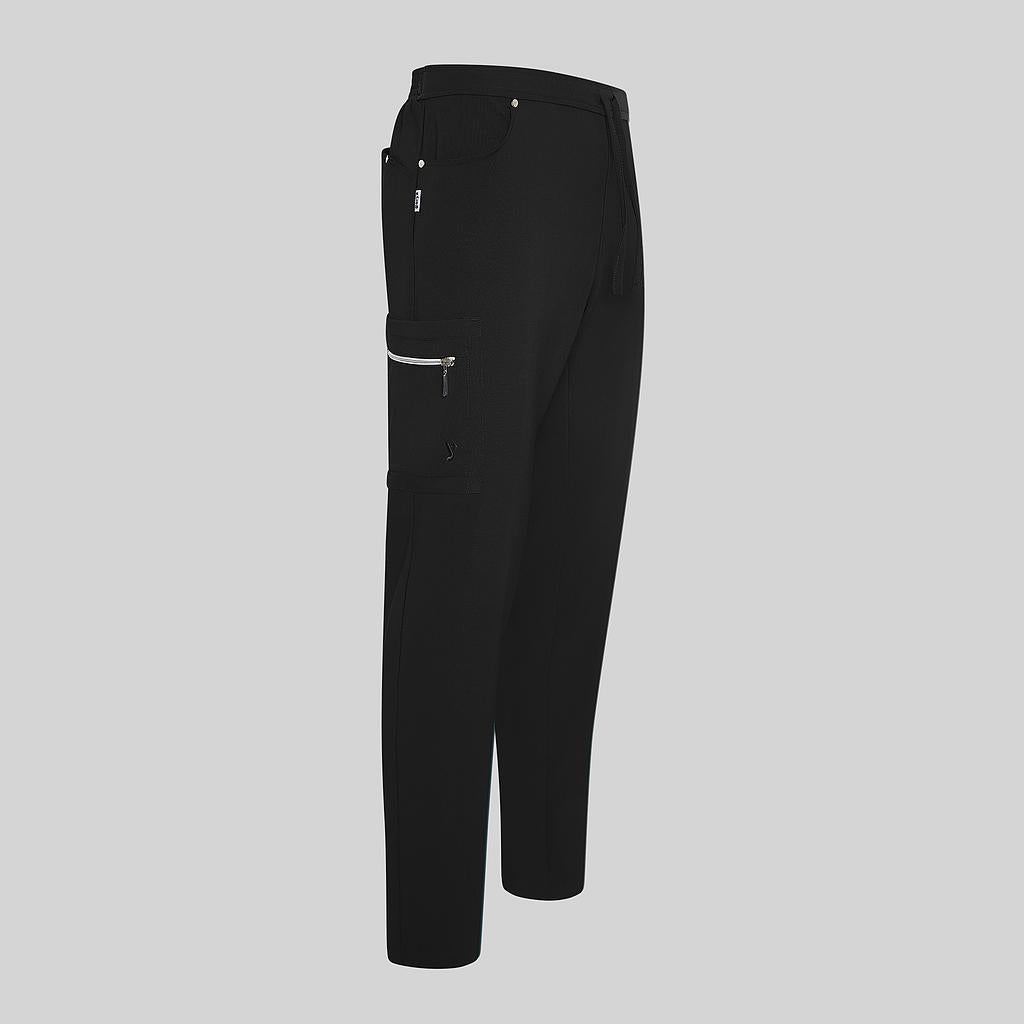 Gary's Pants pantalon médical noir M multipoche stretch