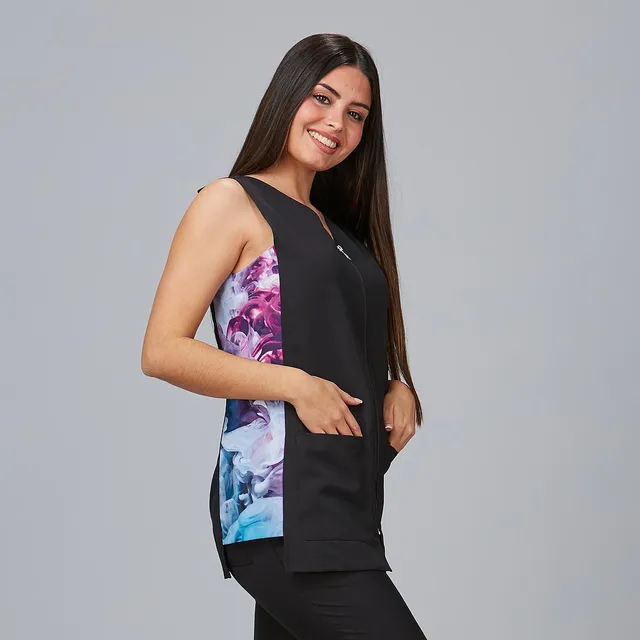 Gary's Tiaca blouse travail femme noire sans manches S