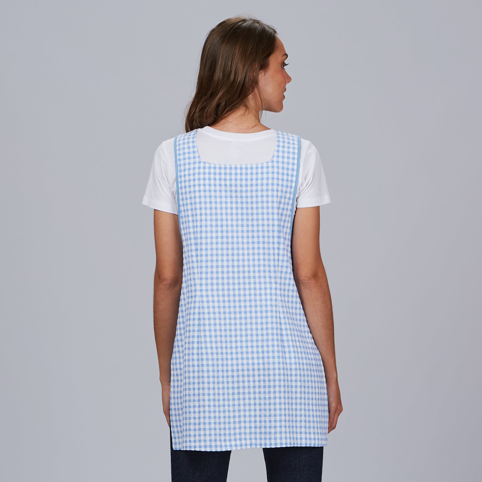 Gary's Children tabard enfant crayon vichy céleste coton