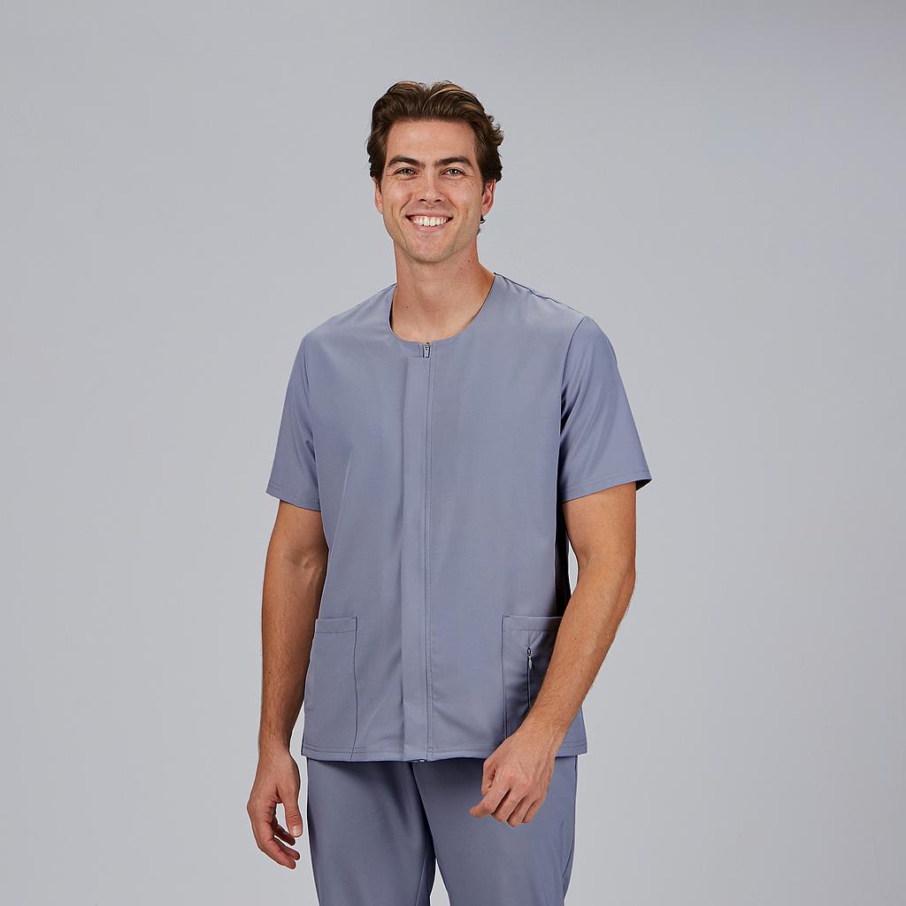Gary's Joan blouse médicale noire col carré zip taille M