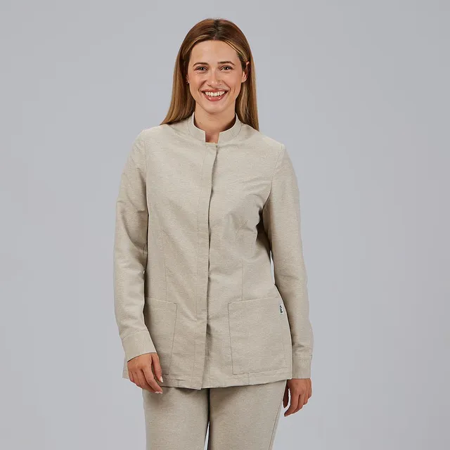 Gary's Blouses Gaia Jasper blouse femme sable manches longues