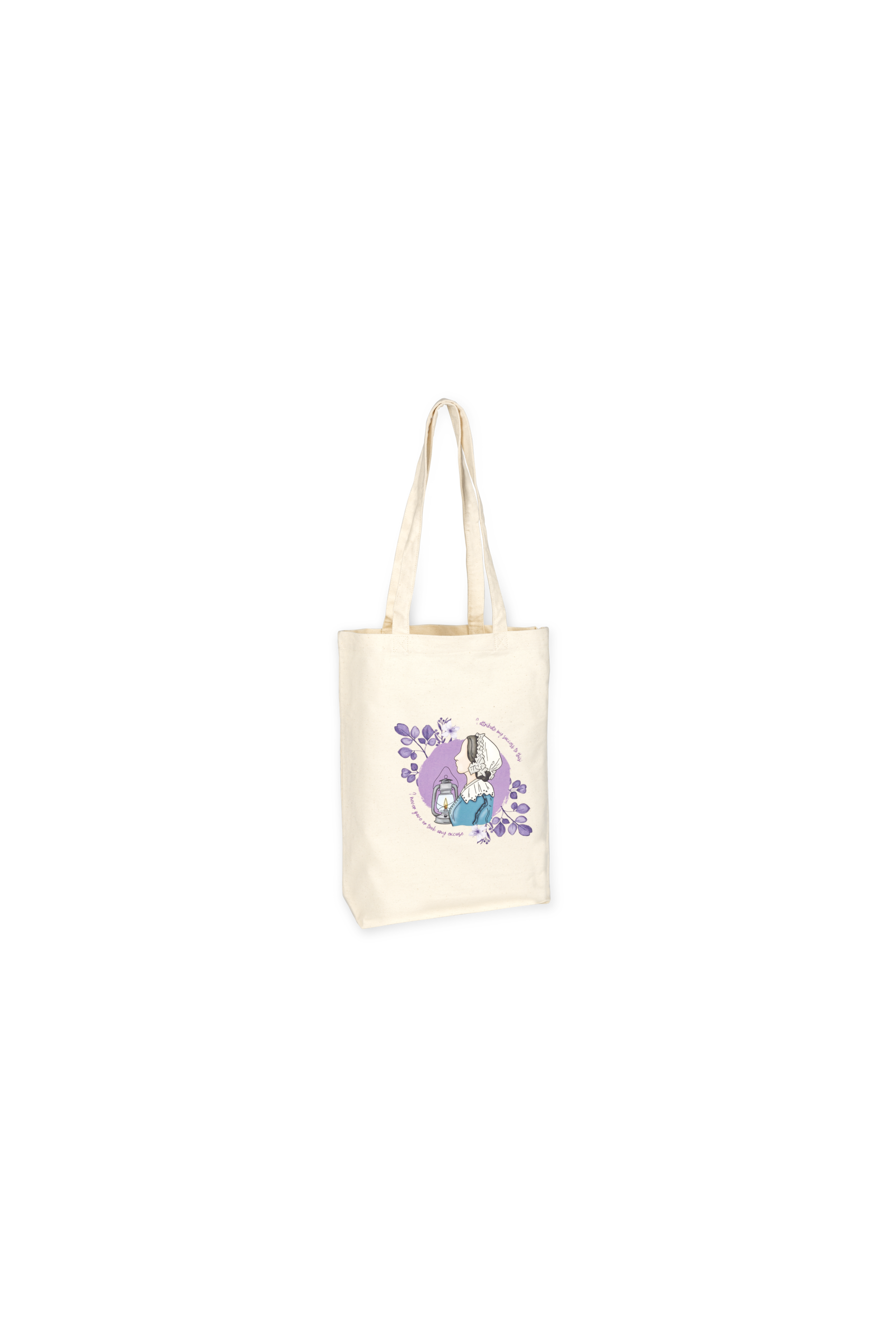 Enfermania Nightingale tote bag coton 37x42 cm beige