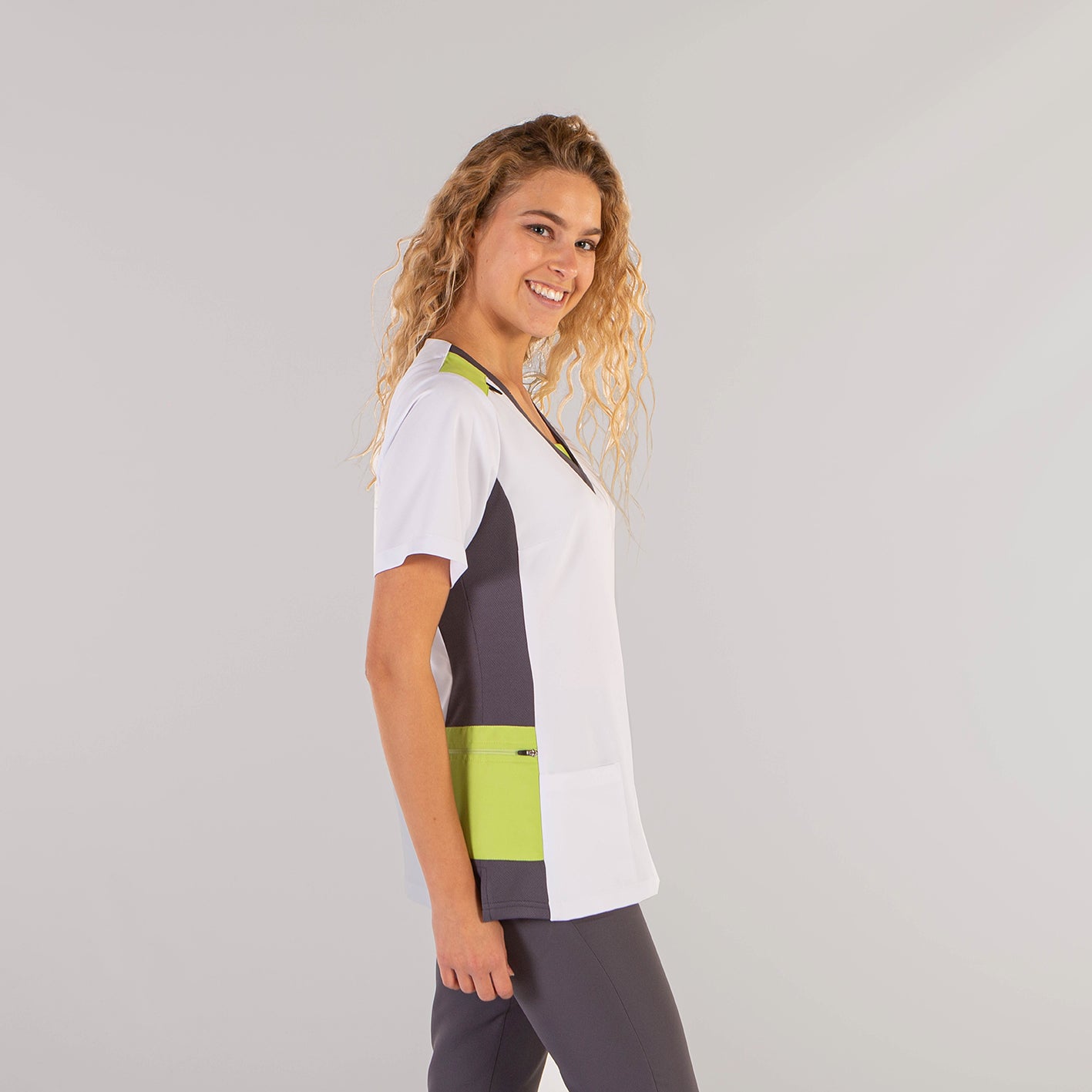 GARY'S Leonor Elastik blouse médicale pistache