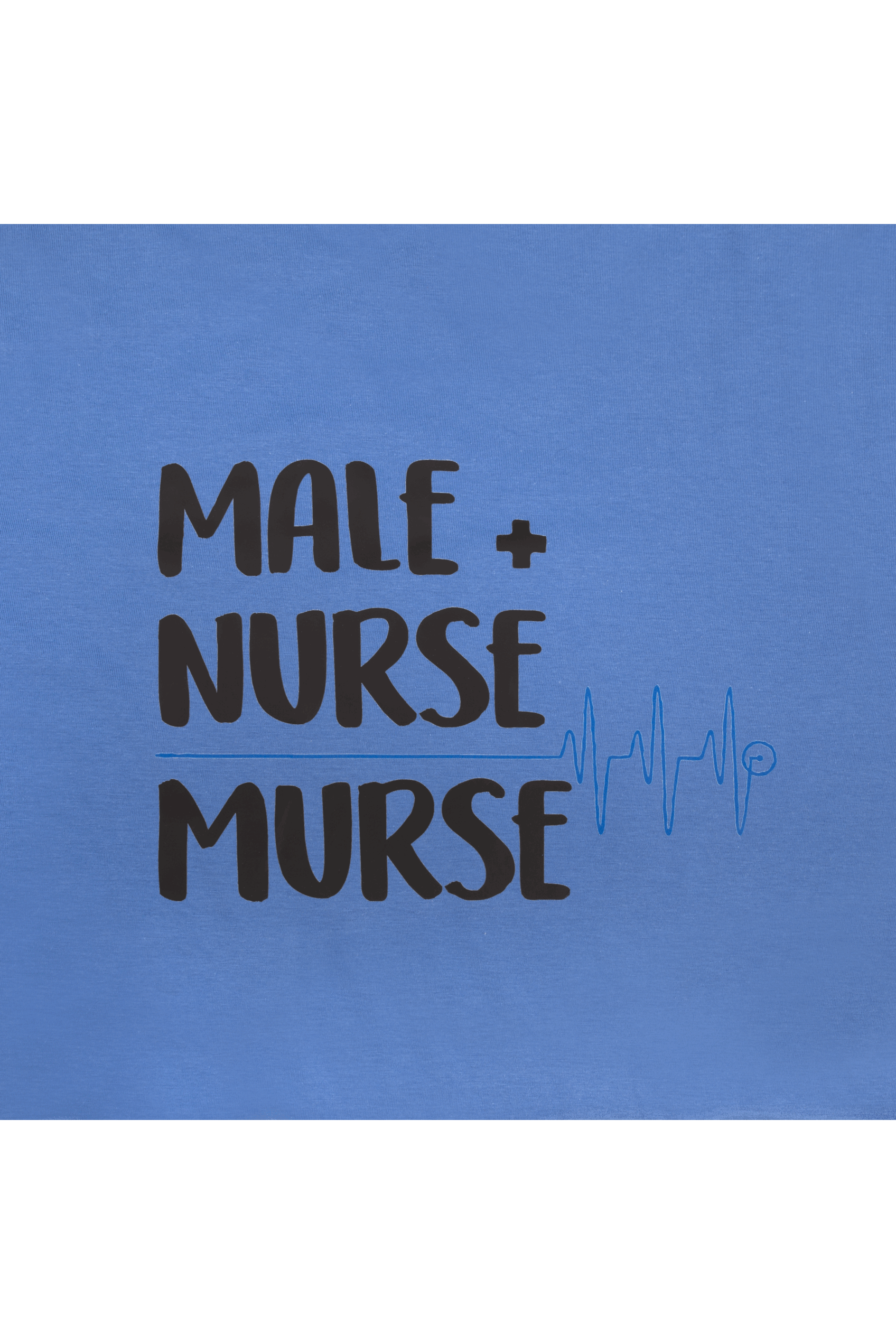 Enfermania Ropa T-shirt homme bleu classique taille L