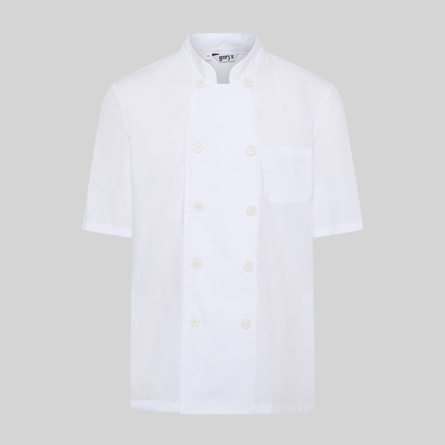 GARY'S Chef Jackets Jacket Kitchen veste cuisine blanche manches courtes