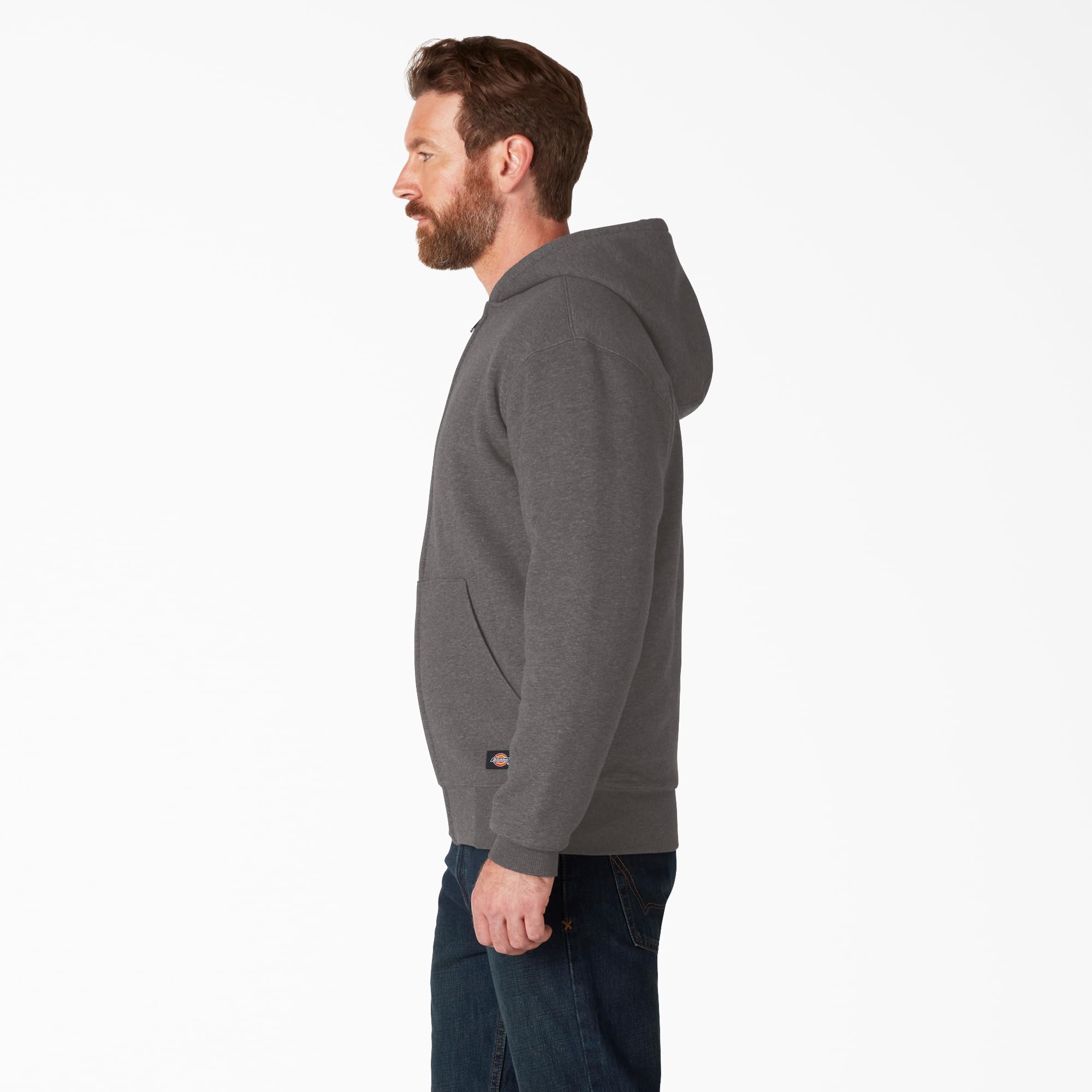 Dickies Sherpa Sweat à Capuche Zippé Gris Chiné L