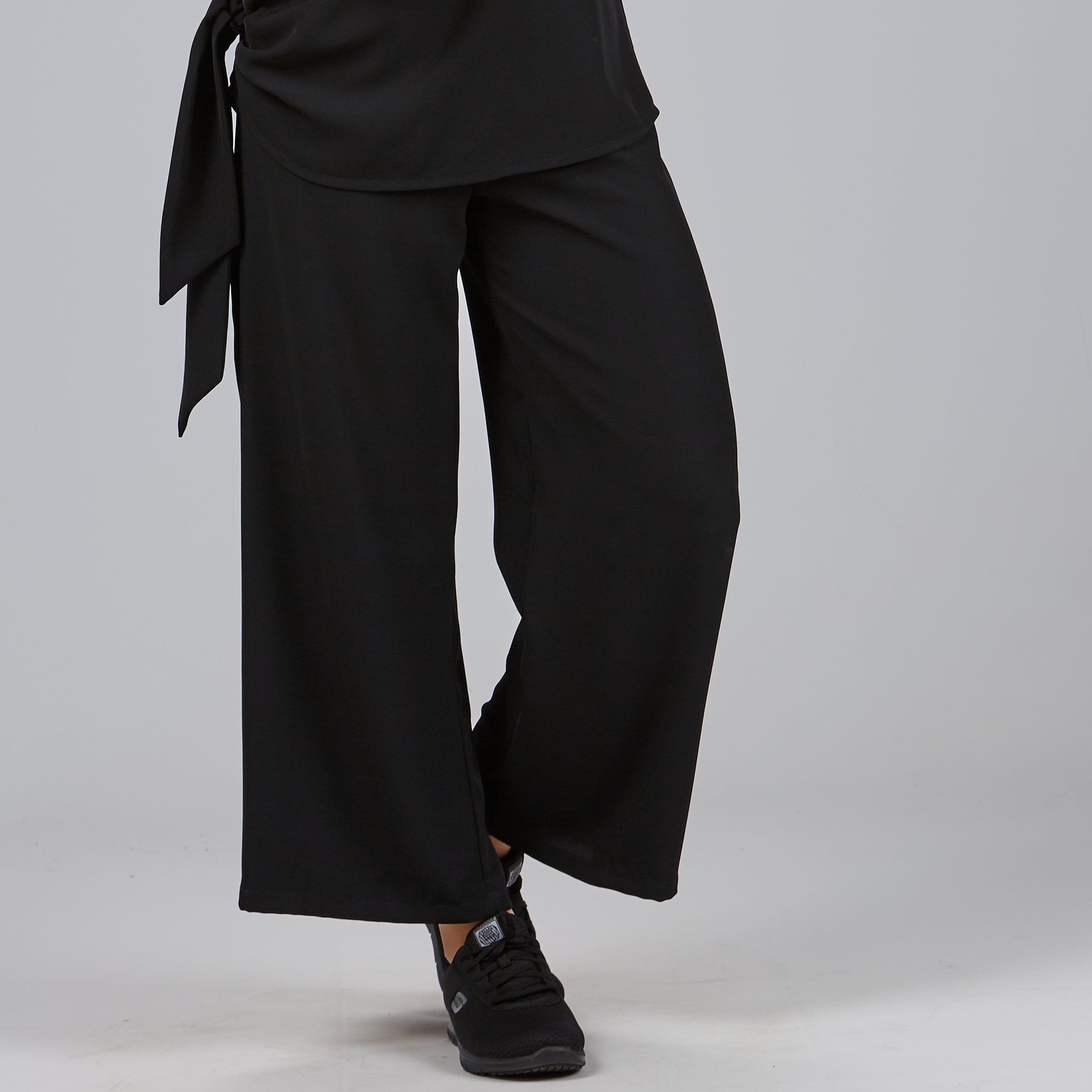 Gary's Crepe pantalon femme noir 001 taille élastique