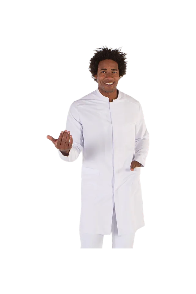 Enfermania Ropa blouse blanche homme microfibre