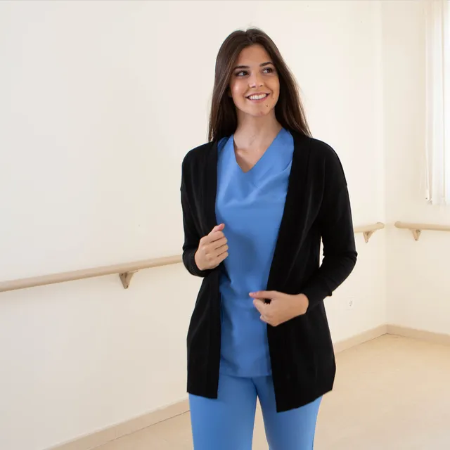 Gary's Knit cardigan femme sans boutons gilet noir