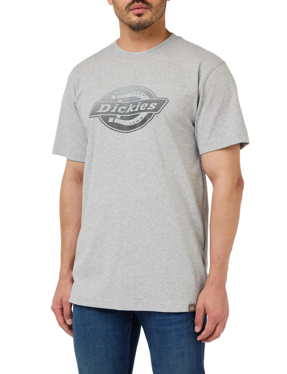 Dickies T-shirt travail homme gris chiné 100% coton