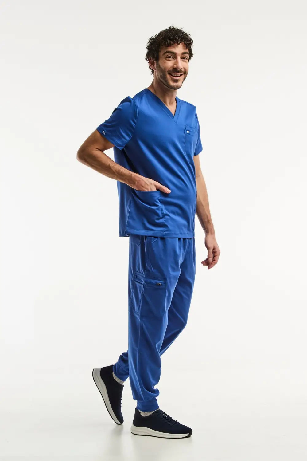 Aelin LUCA Jogger tenue médicale homme bleu roi