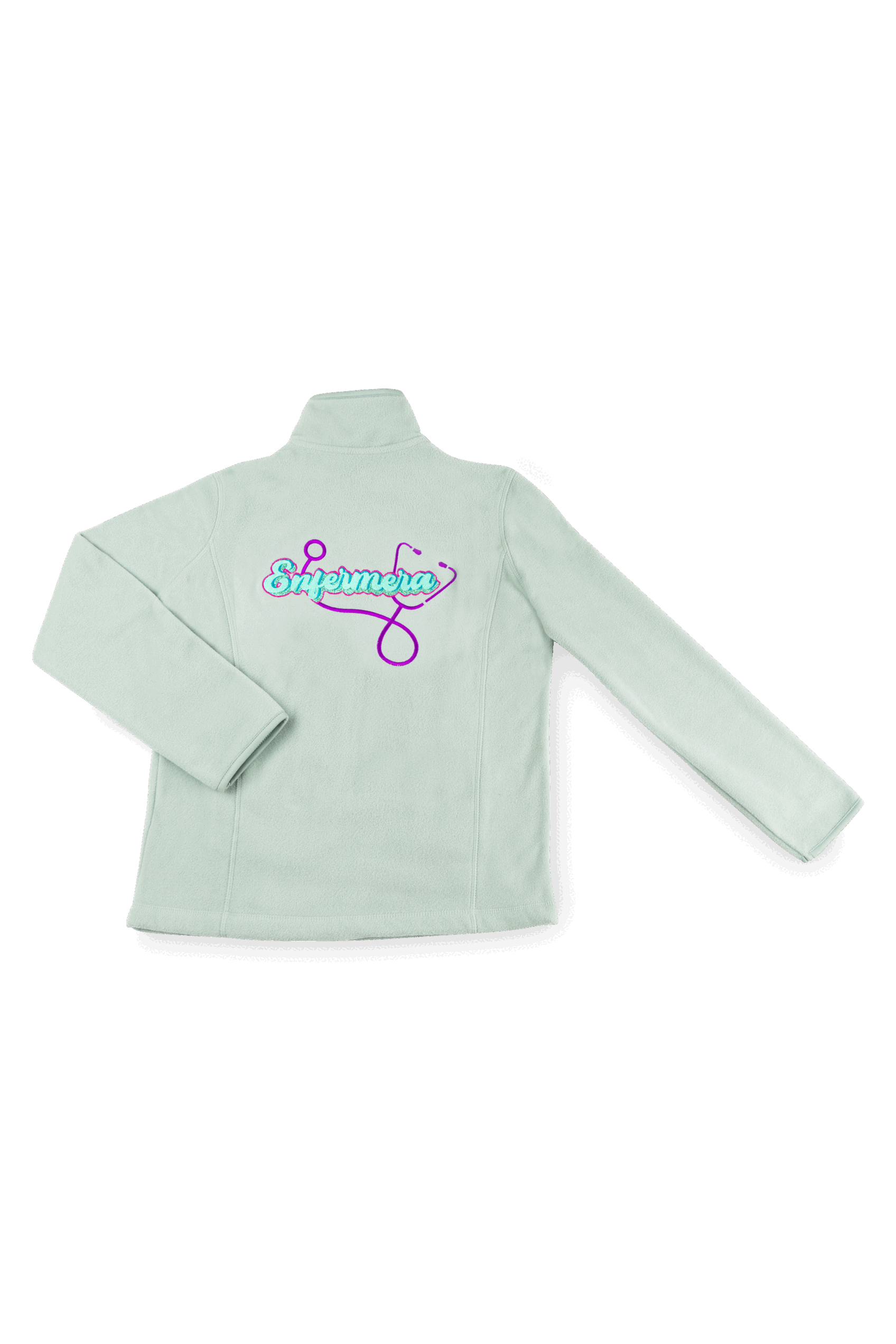 Enfermania Ropa polaire médical femme vert sweet brodé