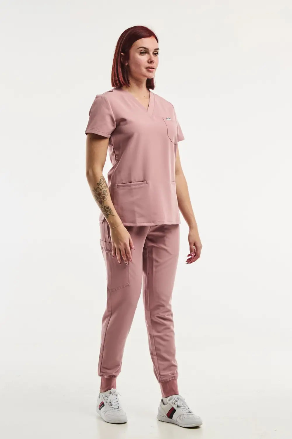 Aelin Paris Tenue Médicale Stretch Femme Rose