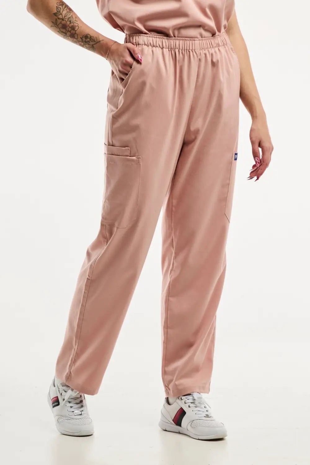 Aelin EMMA Pantalon Médical Femme Rose Clair Poches