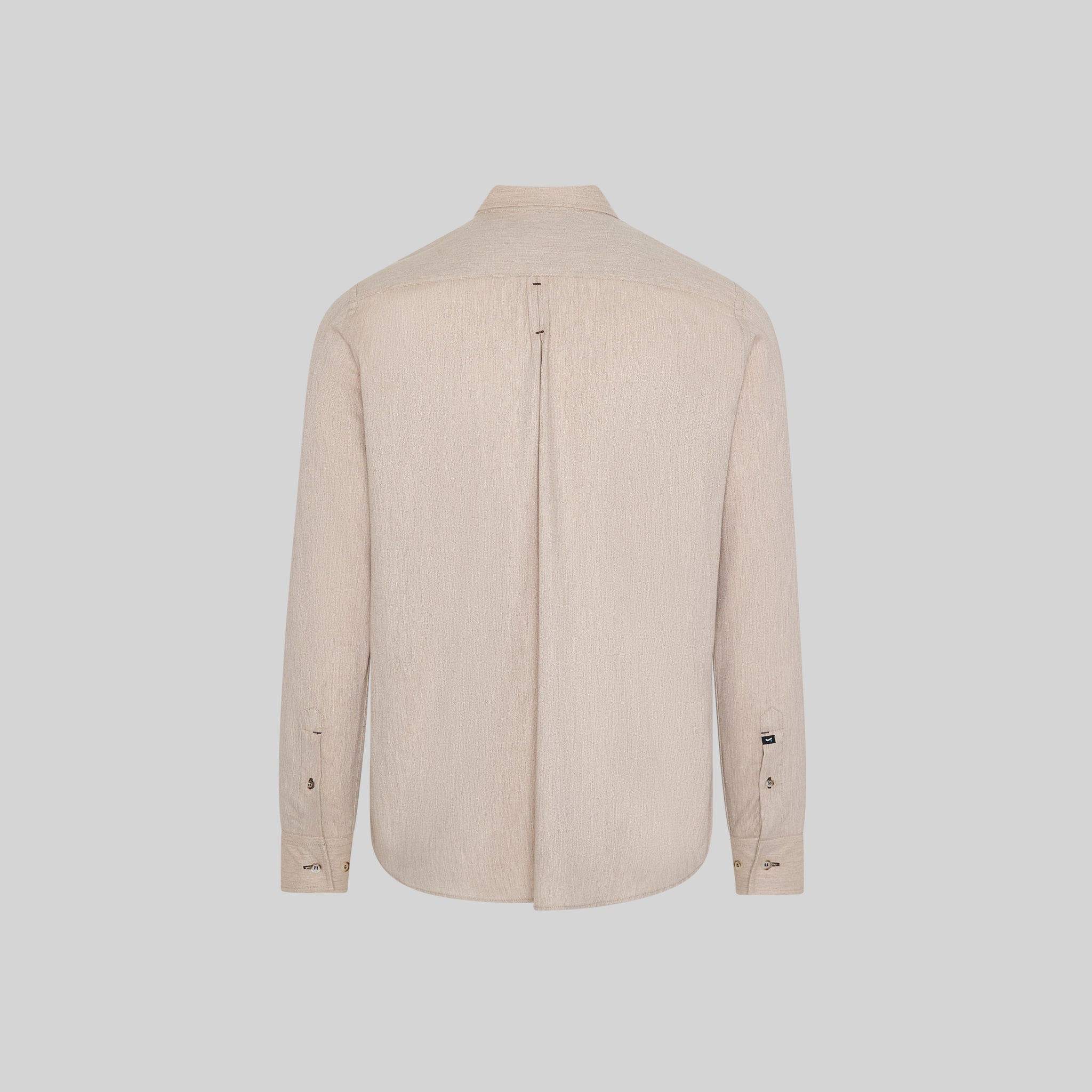 Gary's Giacomo Chemise Homme Slim Sable Manche Longue