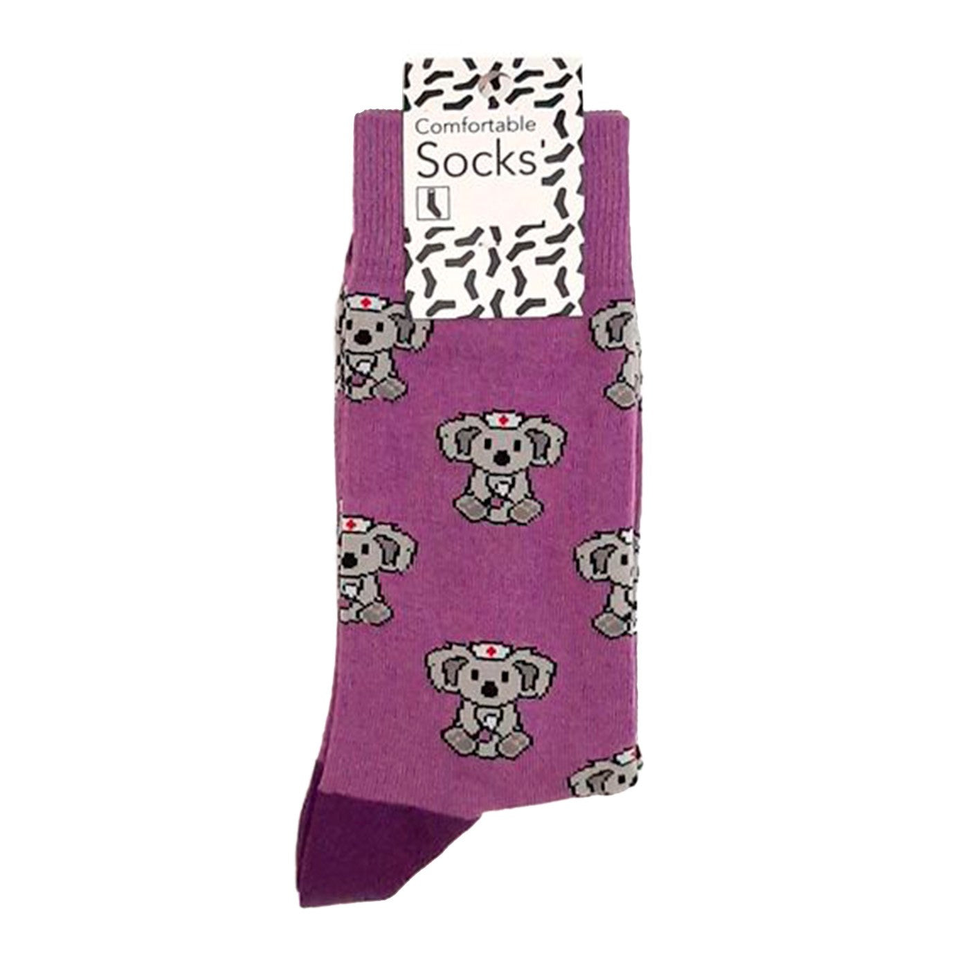 Enfermania chaussettes infirmière cigogne rose 36-41