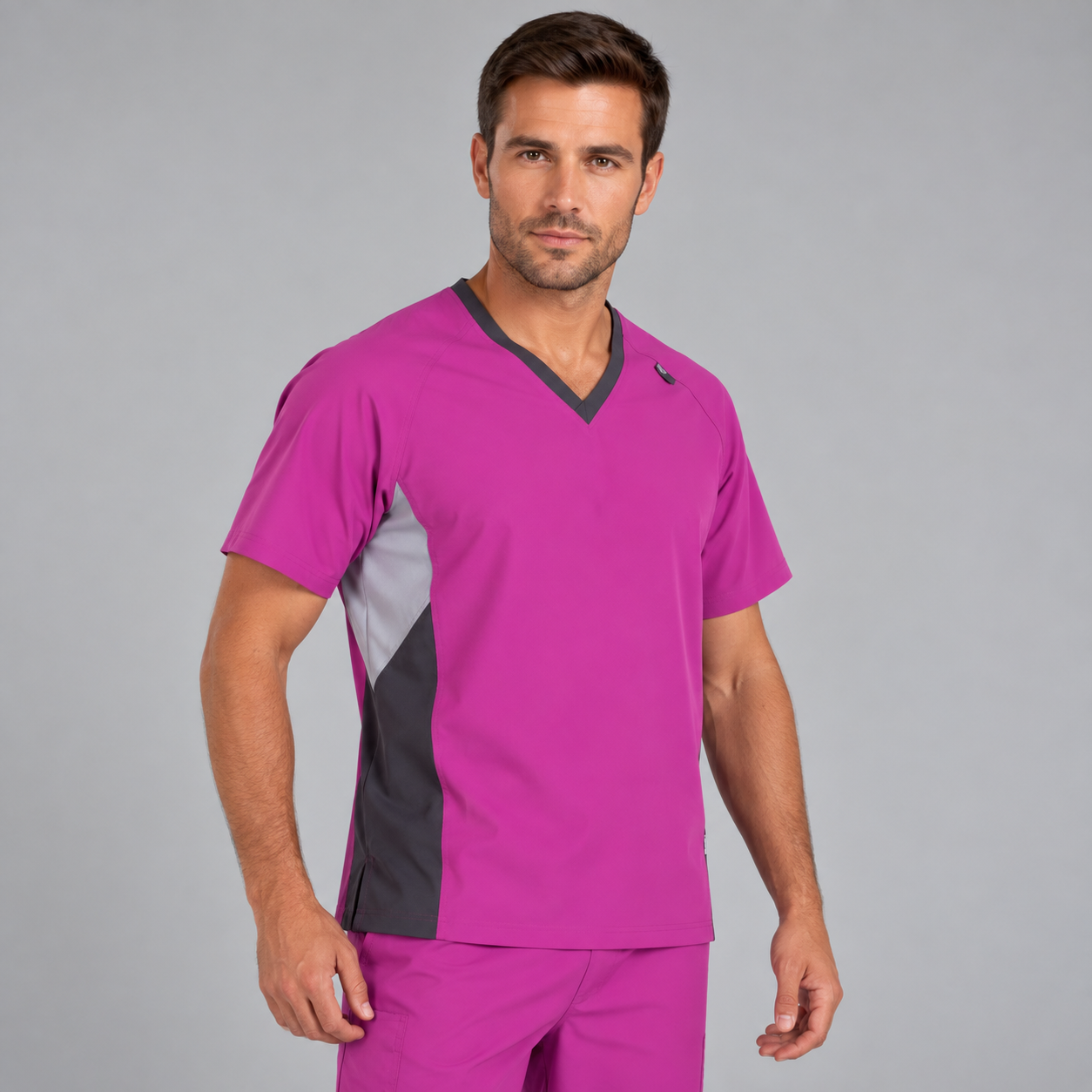 Gary's Alan Veste Médicale Homme Turquoise Microfibre