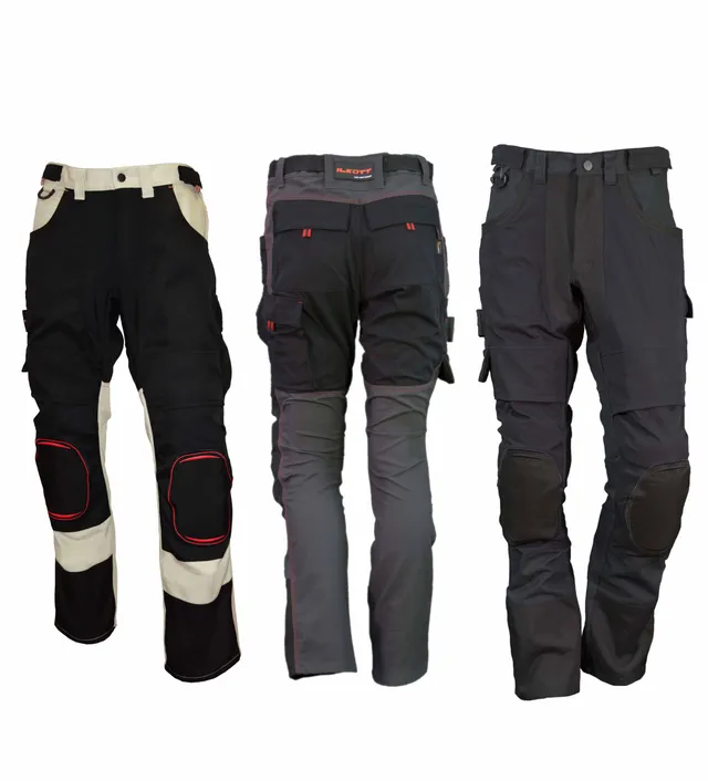 ILKOTT YP71 pantalon travail genouillères noir stretch