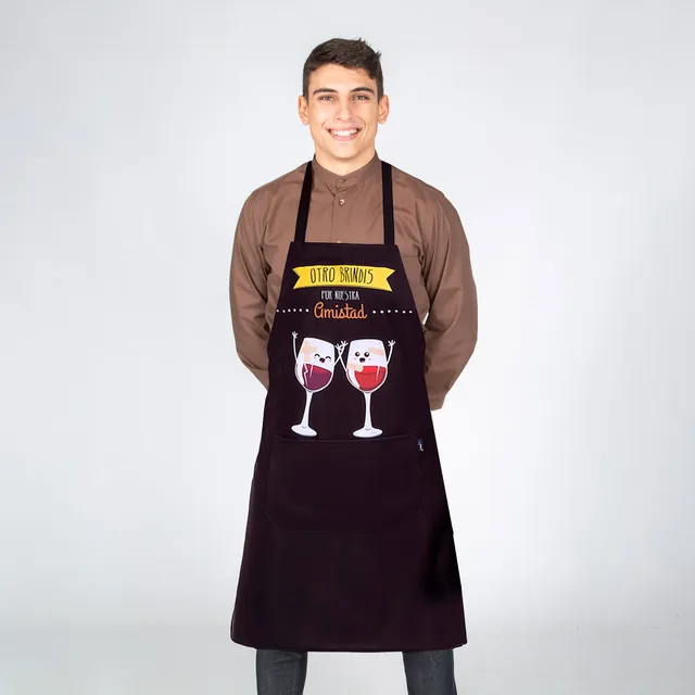 GARY'S Brindis tablier bavette estampé taille unique