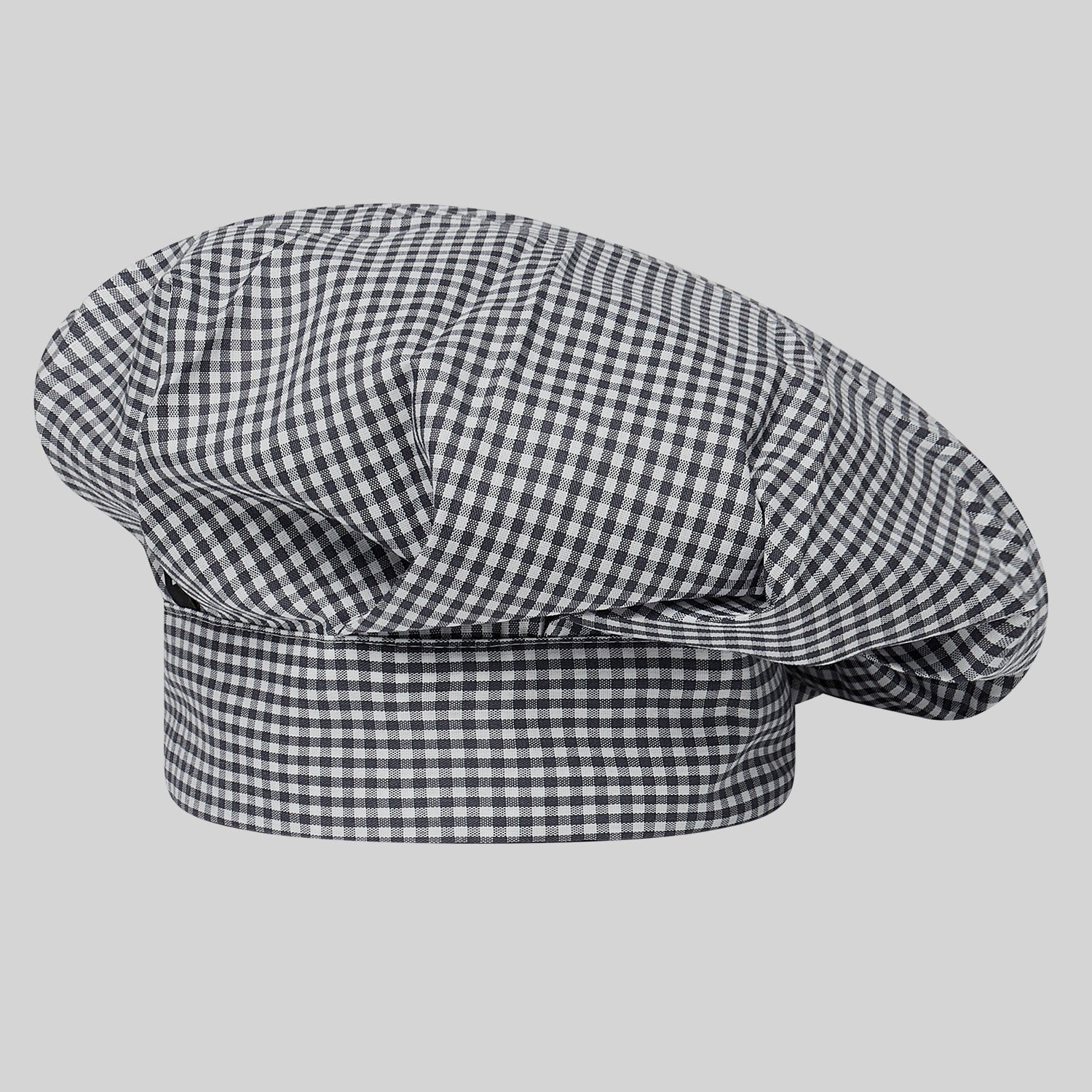 Gary's Classic Chef Cheescloth toque cuisine vichy noir
