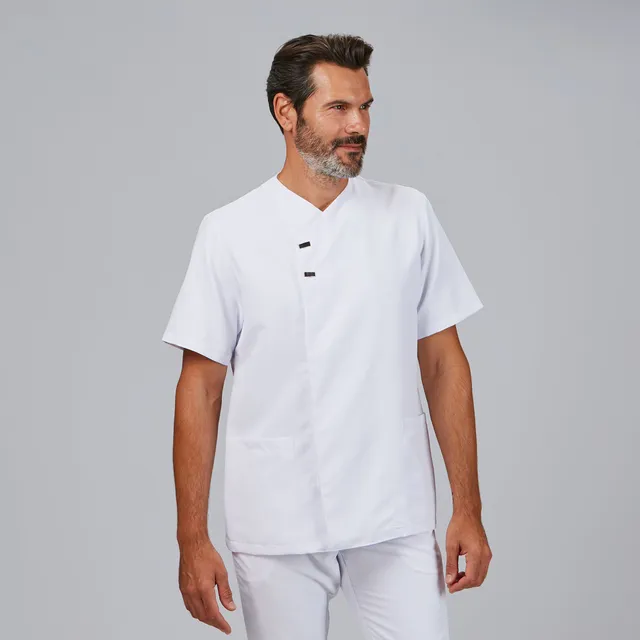 GARY'S Hugo blouse homme noire antibactérienne poches