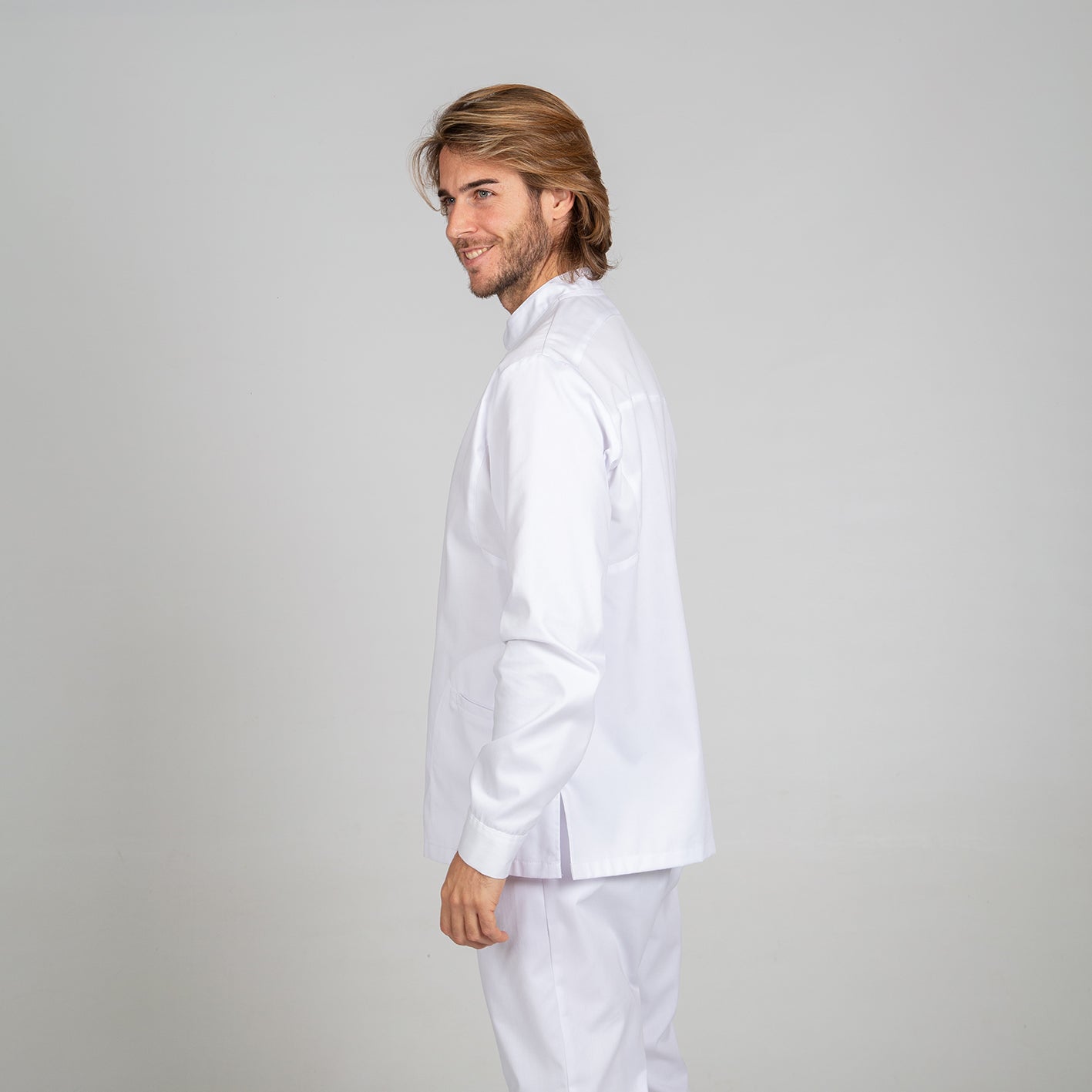 GARY'S Joel blouse médicale homme blanche manches longues